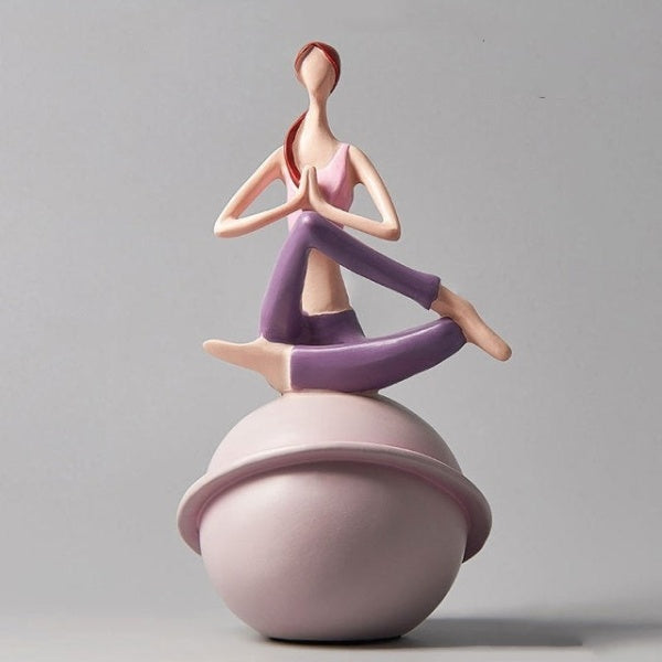 Yoga Lady Beeldje Sculptuur