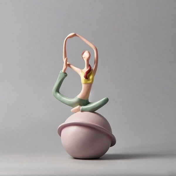 Yoga Lady Beeldje Sculptuur