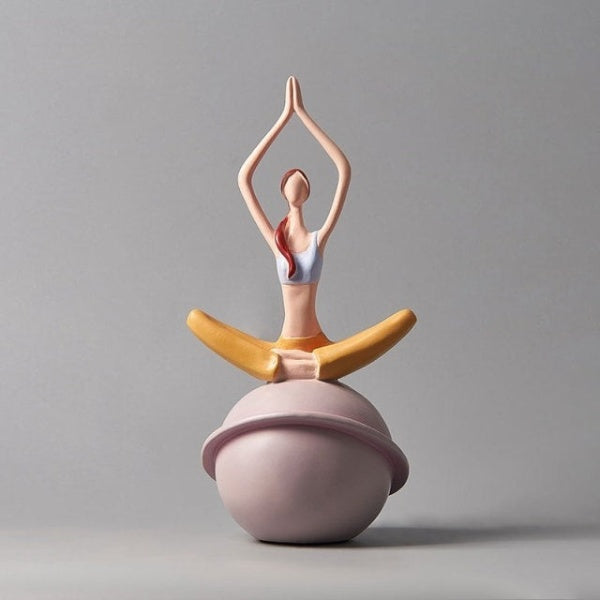Yoga Lady Beeldje Sculptuur