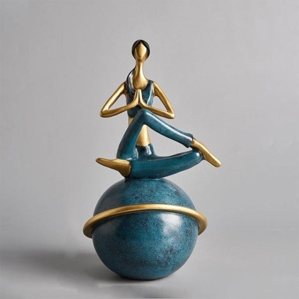 Yoga Lady Beeldje Sculptuur