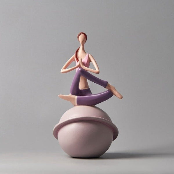 Yoga Lady Beeldje Sculptuur