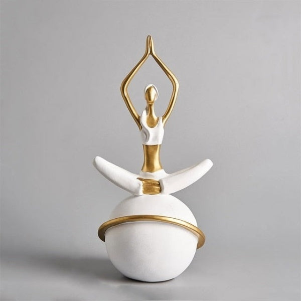 Yoga Lady Beeldje Sculptuur