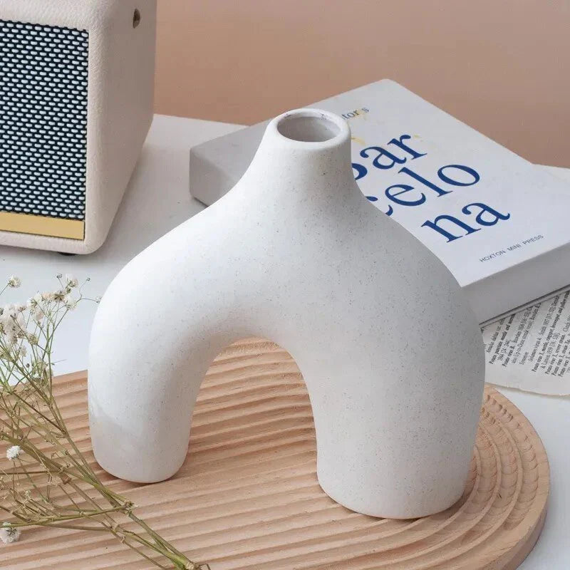 Onregelmatig Minimalistisch Keramiek Vazen-Set voor Moderne Decoratie | Arosta