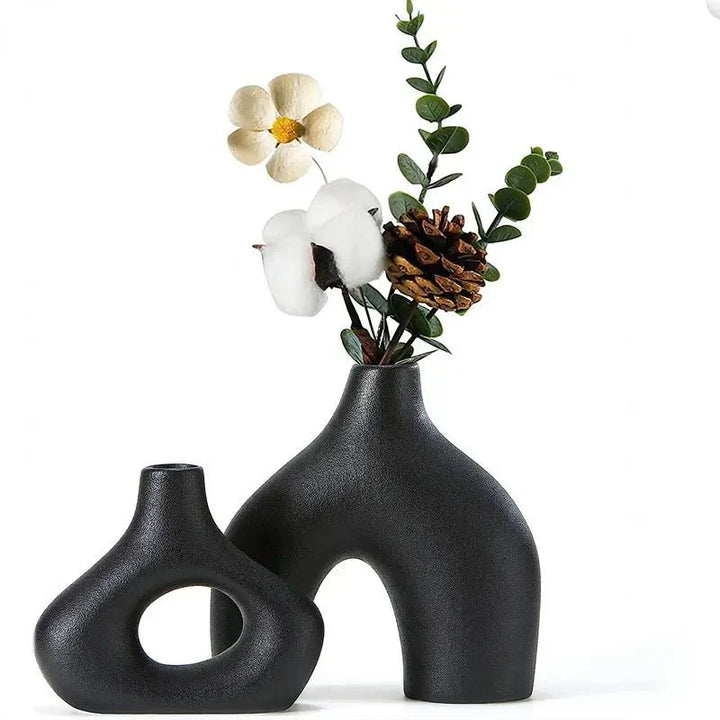 Onregelmatig Minimalistisch Keramiek Vazen-Set voor Moderne Decoratie | Arosta