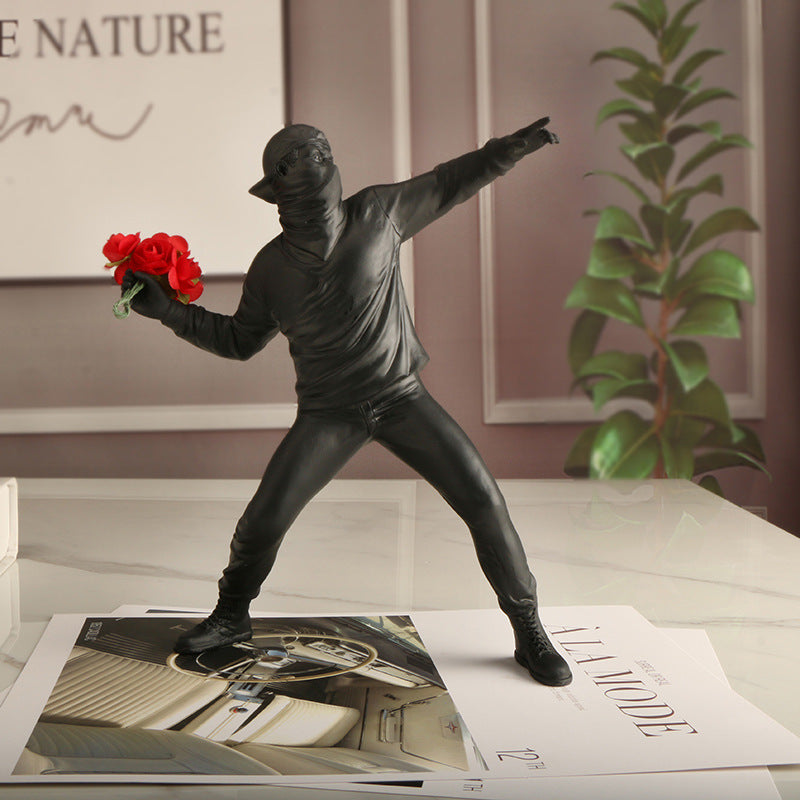 Emrys - Banksy Bloemen Provocateur