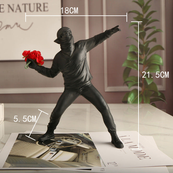 Emrys - Banksy Bloemen Provocateur