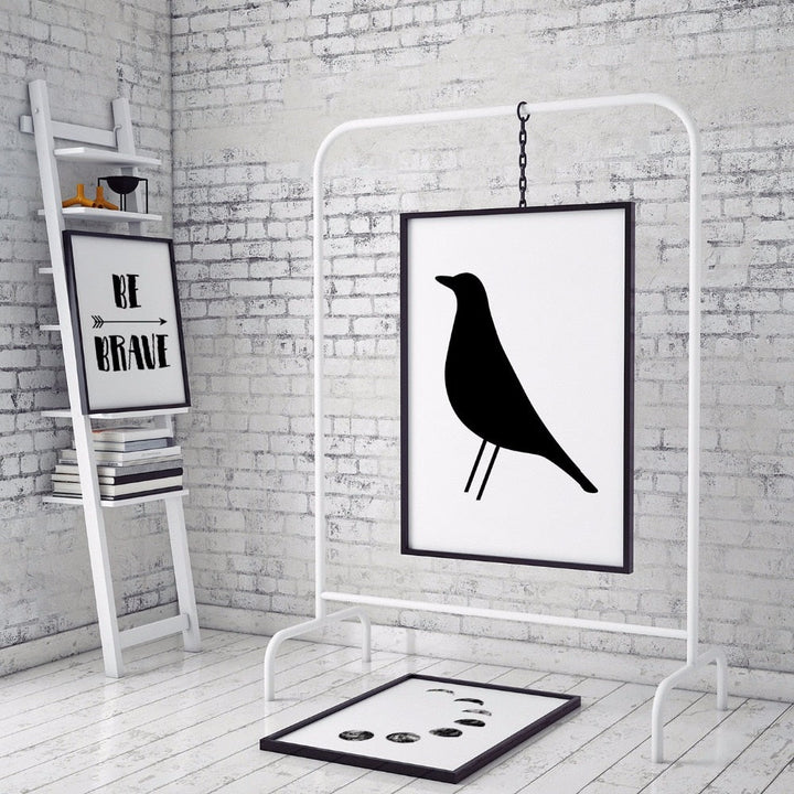 Eames Bird Nordic Scandinavisch - Canvas Wandkunst Print