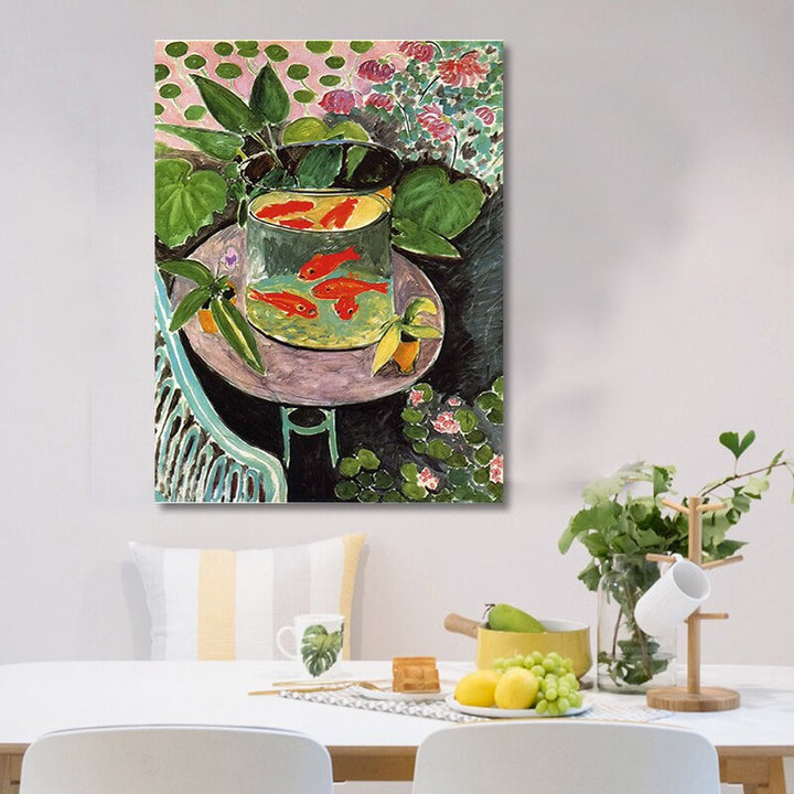 Still Life Goudvis Vintage - Canvas Muurkunst Print
