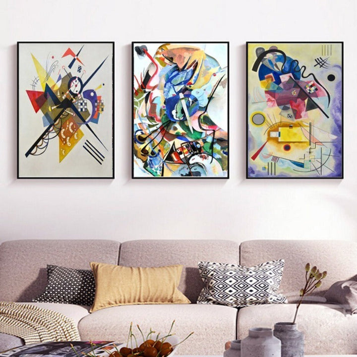Vintage Wassily Kandinsky Beroemde Abstract - Canvas Muurkunstprint