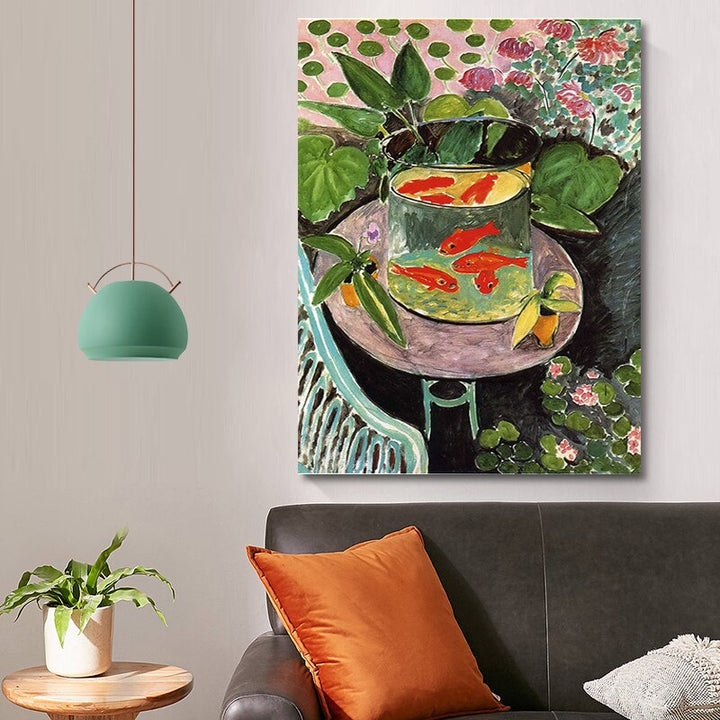 Still Life Goudvis Vintage - Canvas Muurkunst Print