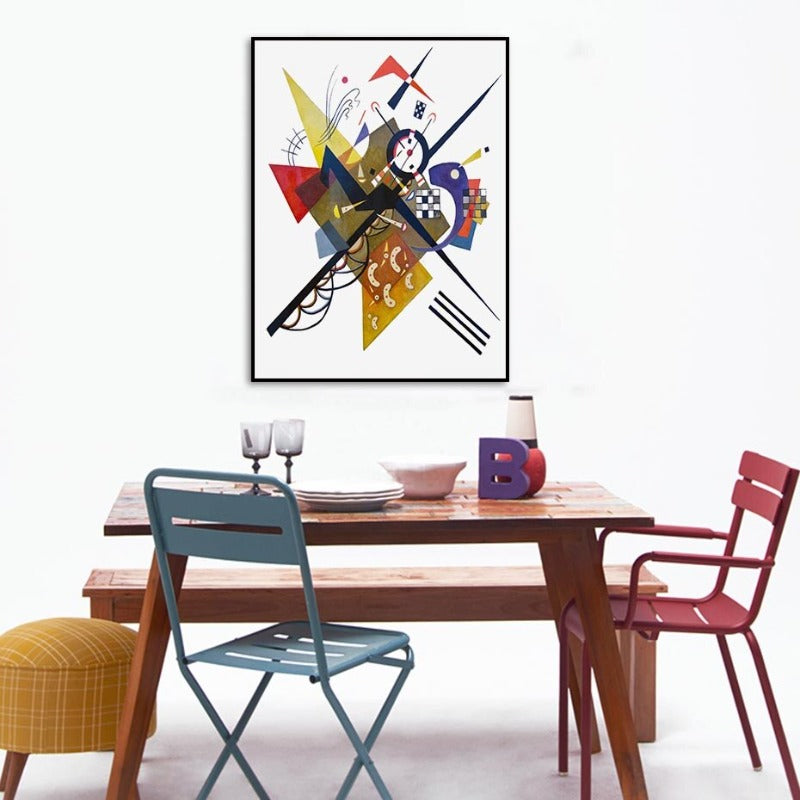 Vintage Wassily Kandinsky Beroemde Abstract - Canvas Muurkunstprint