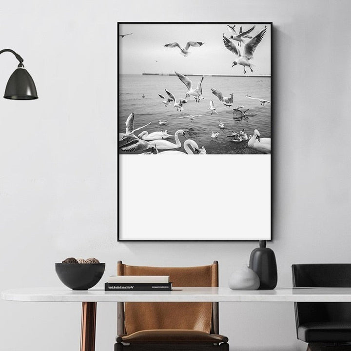 Vintage Europese Matisse Lijn Figuur - Canvas Wandkunst Print