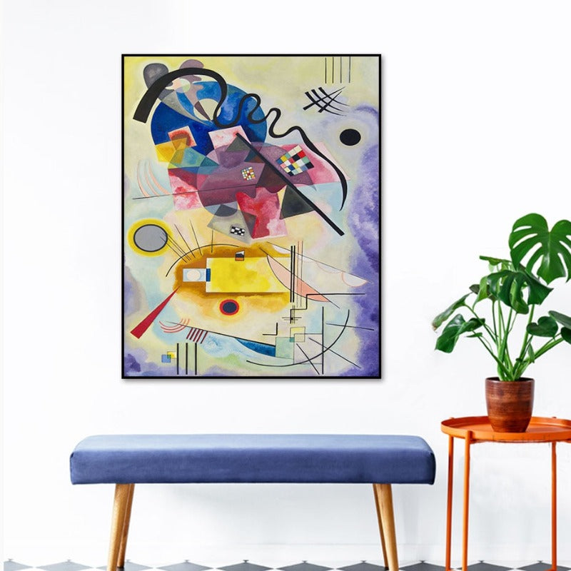 Vintage Wassily Kandinsky Beroemde Abstract - Canvas Muurkunstprint