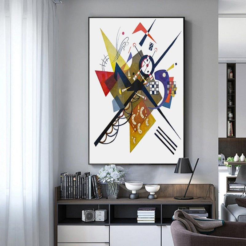 Vintage Wassily Kandinsky Beroemde Abstract - Canvas Muurkunstprint