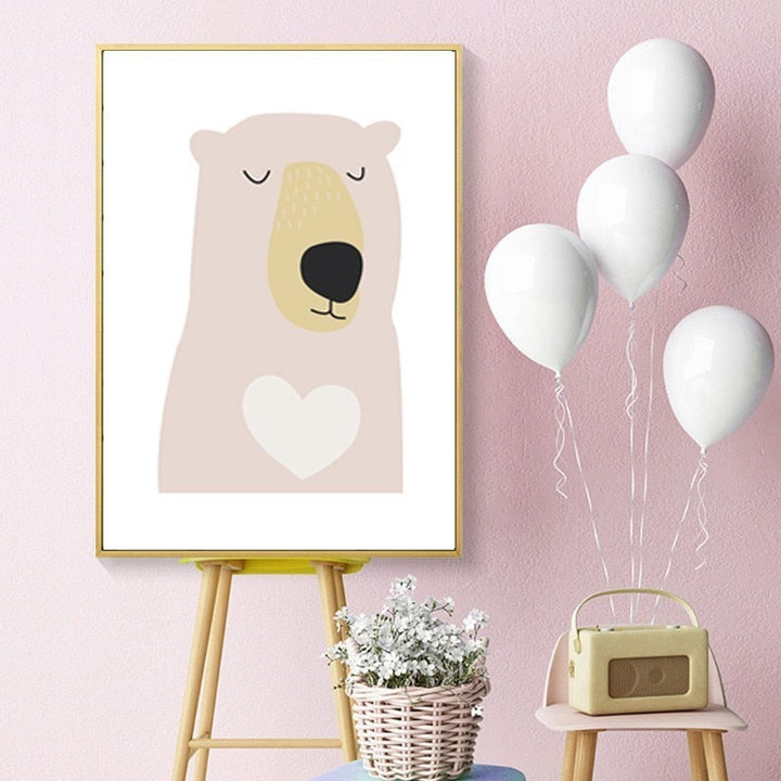 Zoete Kinderkamer - Canvas Muurkunst Schilderij