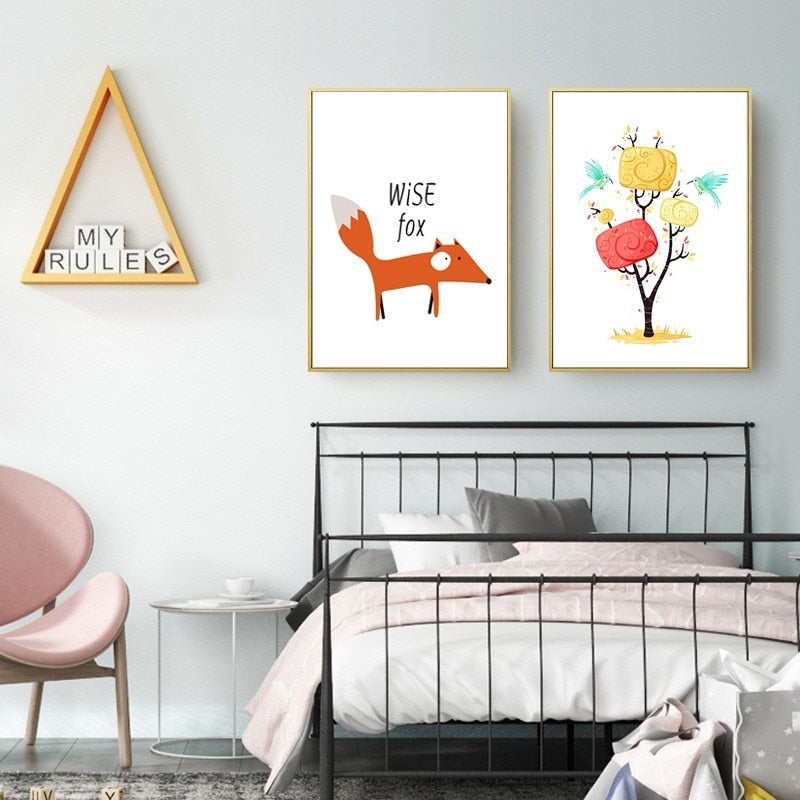 Zoete Kinderkamer - Canvas Muurkunst Schilderij