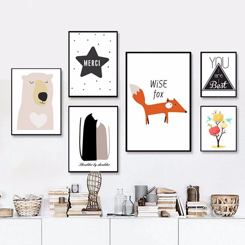Zoete Kinderkamer - Canvas Muurkunst Schilderij