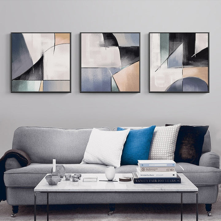 Vintage Kleuren - Canvas Muurkunst Schilderij