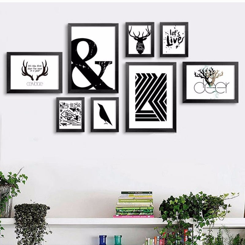 Laten we Leven Herten - Canvas Wanddecoratie Schilderij