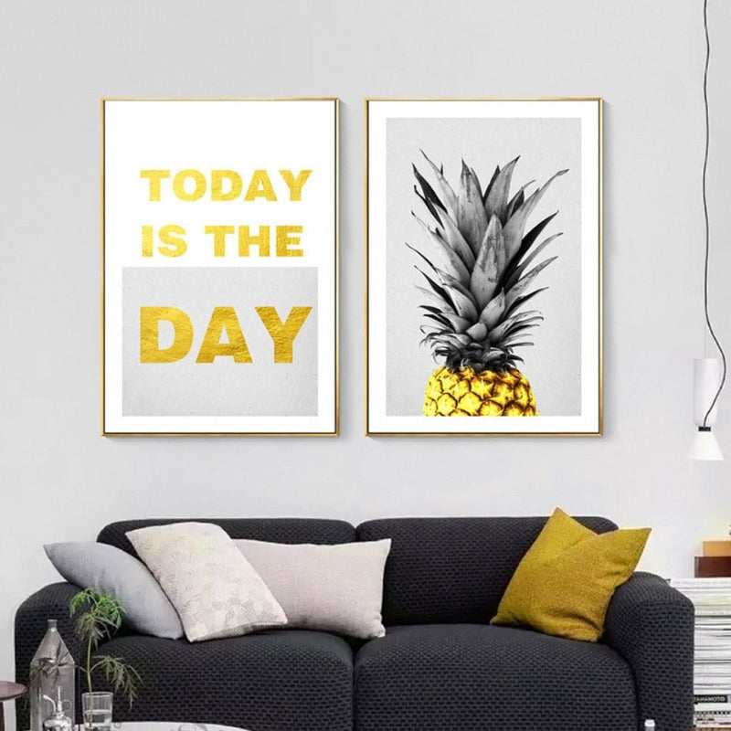 Vandaag is de dag - Canvas Muurkunst Schilderij