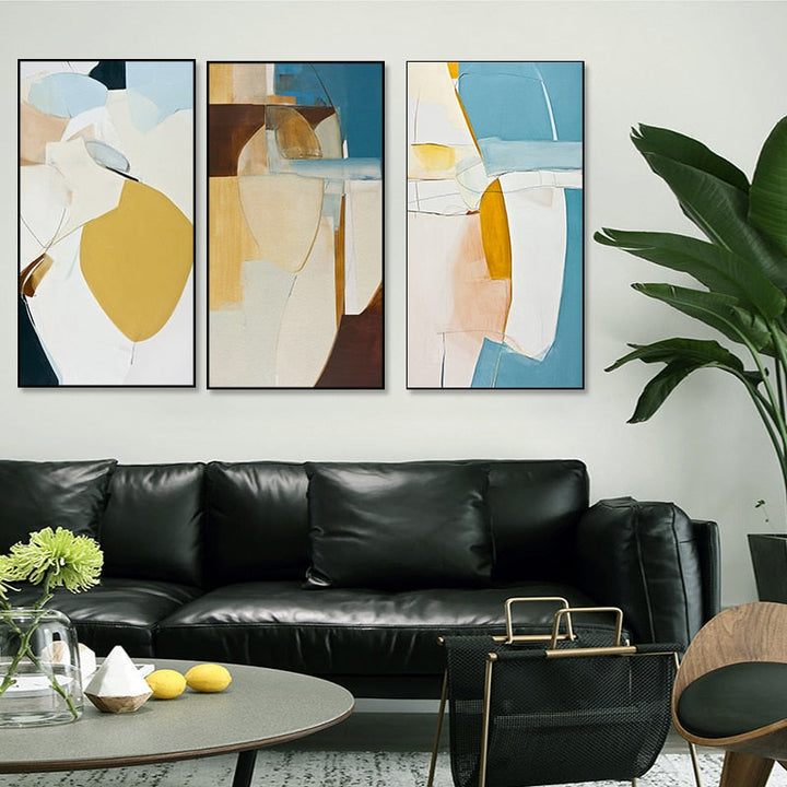 Droomgekleurde patronen - Canvas wanddecoratie schilderij