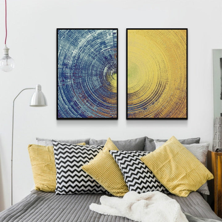 Deep Circles - Canvas Muurkunst