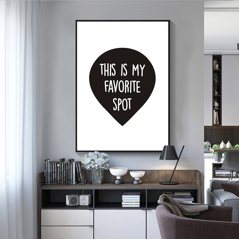 Dat is mijn favoriete plek - Canvas wandkunst schilderij
