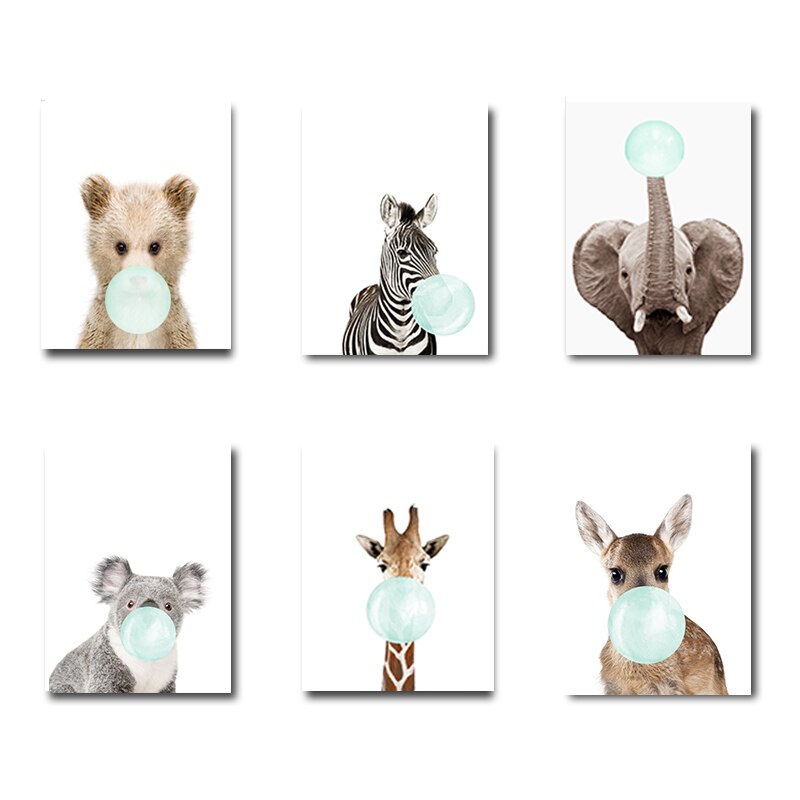 Mooie wandkunst voor de kinderkamer - canvas wandkunst schilderij