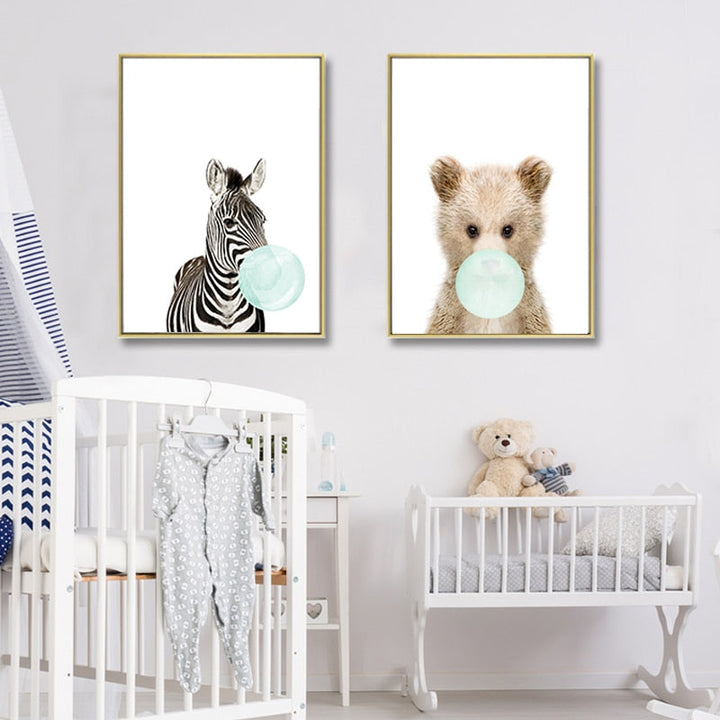 Mooie wandkunst voor de kinderkamer - canvas wandkunst schilderij