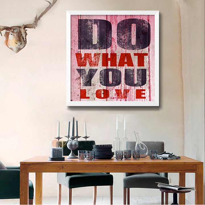 Vintage Inspirerende Citaten - Canvas Wandkunst Schilderij