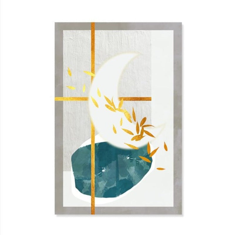 Geometrische Kleurige Ontwerpen - Canvas Muurkunst Schilderij