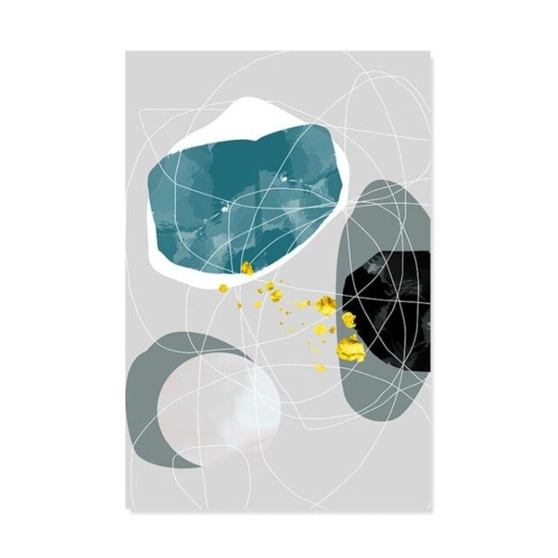 Geometrische Kleurige Ontwerpen - Canvas Muurkunst Schilderij