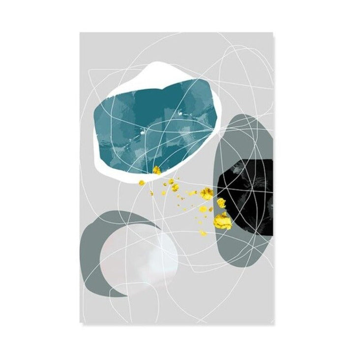 Geometrische Kleurige Ontwerpen - Canvas Muurkunst Schilderij