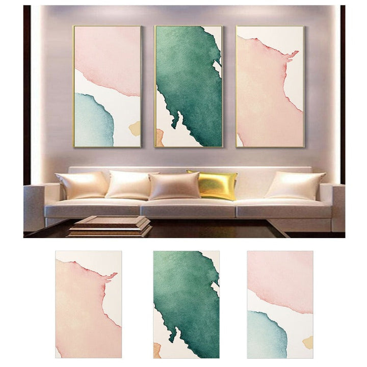 Aquarell Abstract - Canvas Wandkunst Schilderij