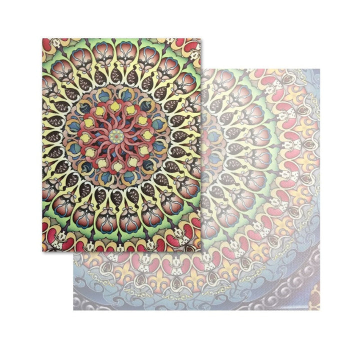Mandala Ornament Thangka Yoga - Canvas Wandkunst Schilderij