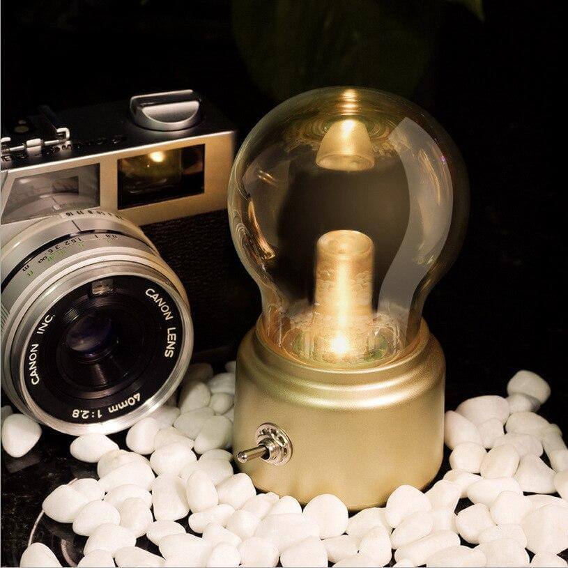 Vintage Oplaadbare LED Mini Bedlampen