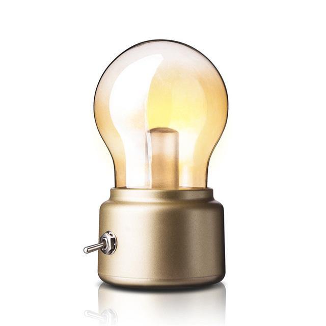Vintage Oplaadbare LED Mini Bedlampen