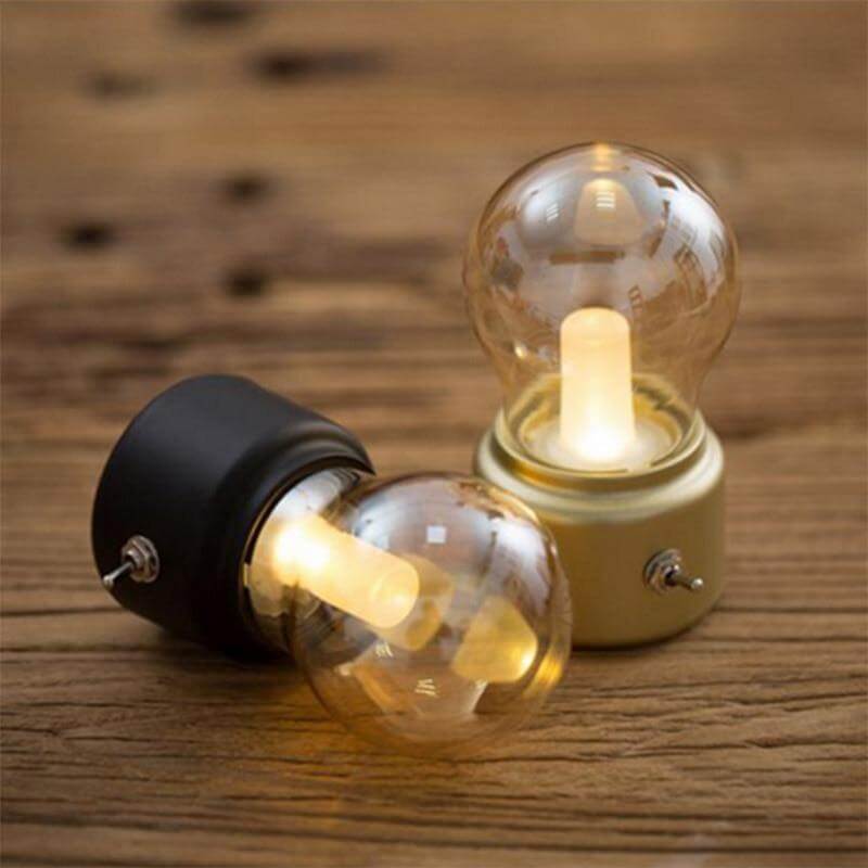 Vintage Oplaadbare LED Mini Bedlampen