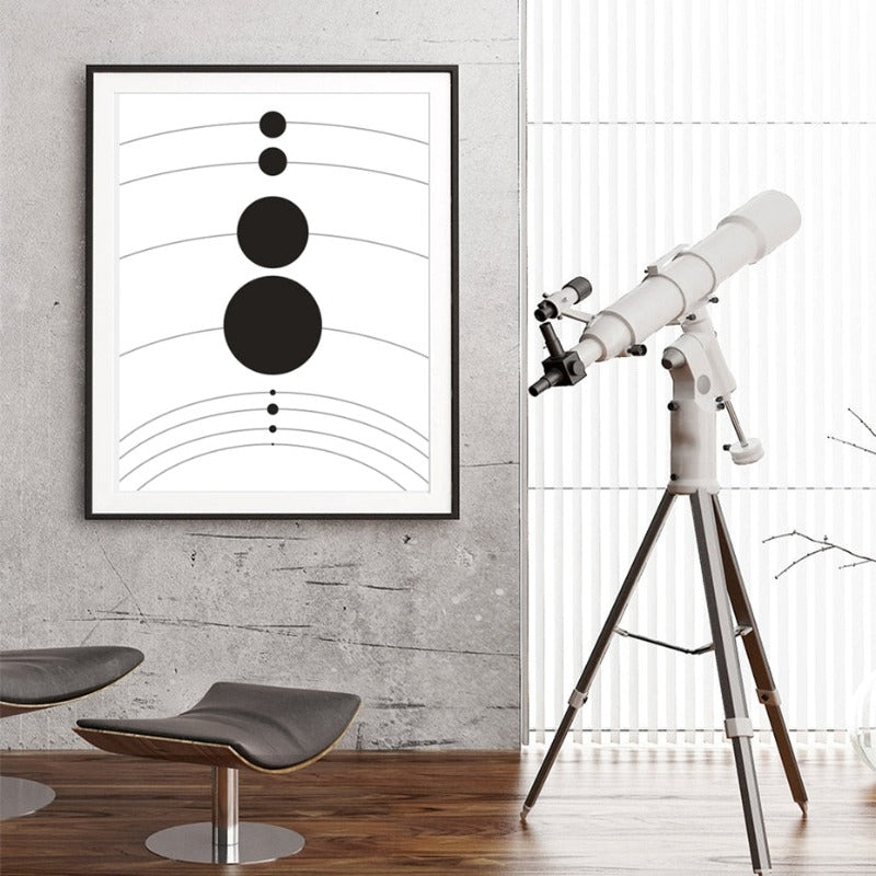 Zonnestelsel Planeet Posters Universum - Canvas Wandkunst Schilderij