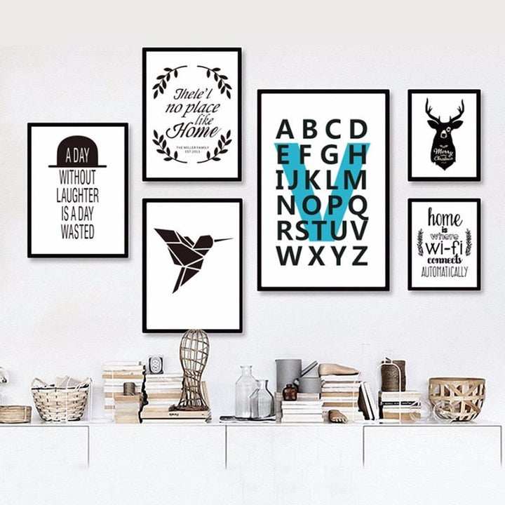 Home Quotes Minimalistisch Noordens - Canvas Muur Art Schilderij