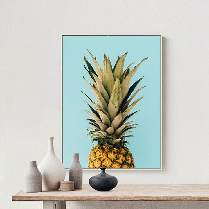 Letters Ananas Canvas Muur Kunst Schilderij