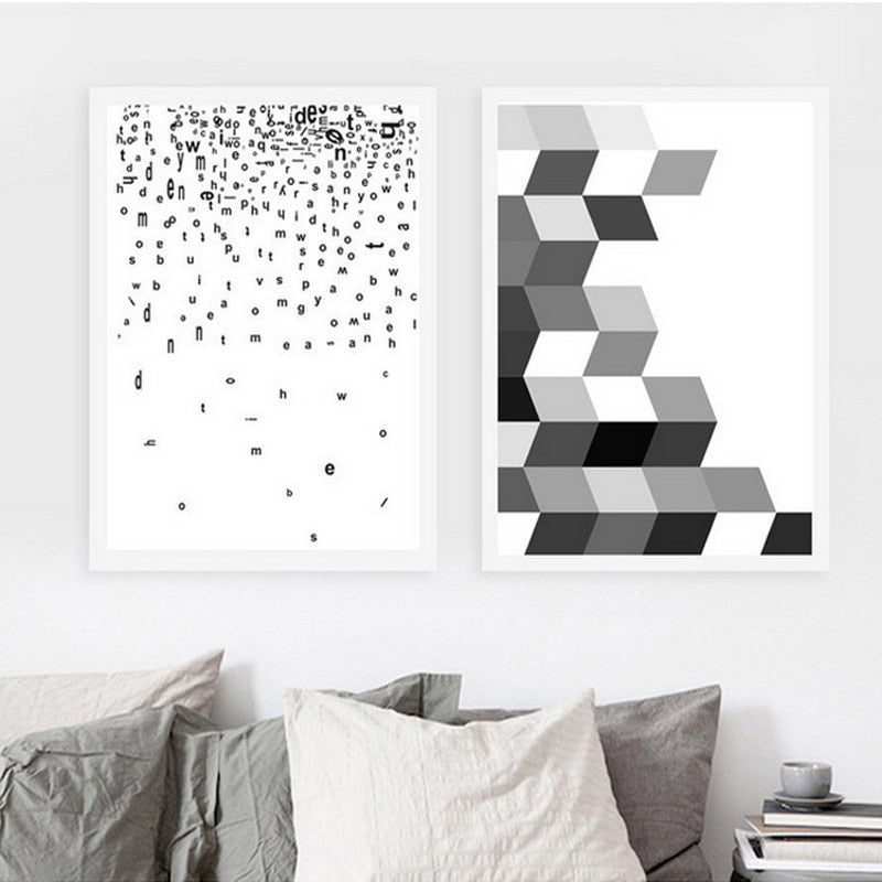 Deer Art Geometric - Canvas Muurkunst Schilderij