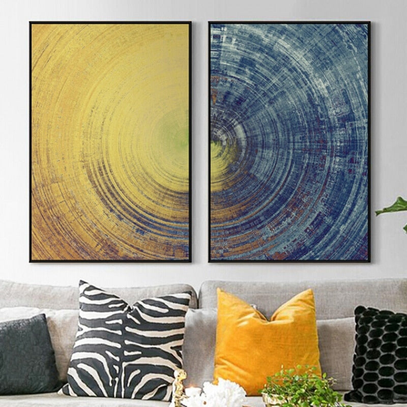 Deep Circles - Canvas Muurkunst