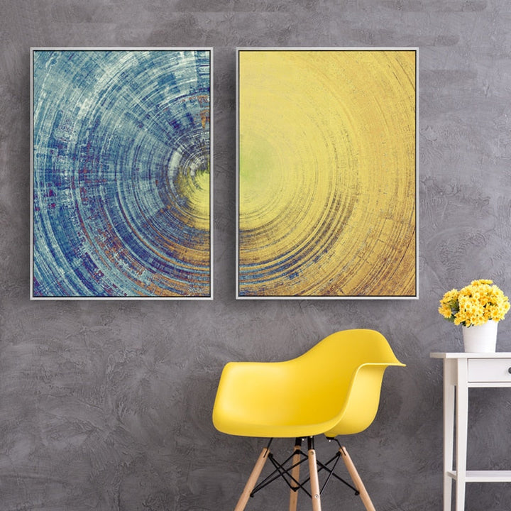 Deep Circles - Canvas Muurkunst