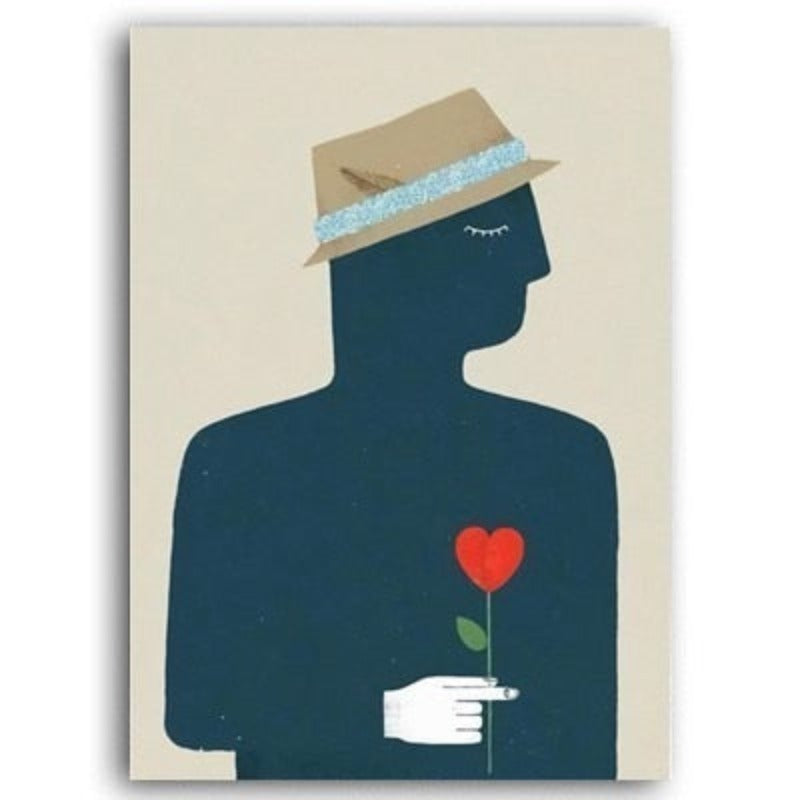 Fashion Flower Girl - Canvas Muurkunst Schilderij