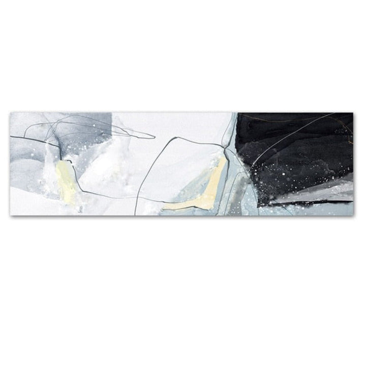 Lange Blau Marmer Achtergrond Slaapkamer - Canvas Muurkunst Schilderij
