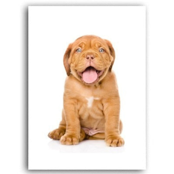 Liebes modernes Haustier Hond - Canvas Muurkunst Schilderij