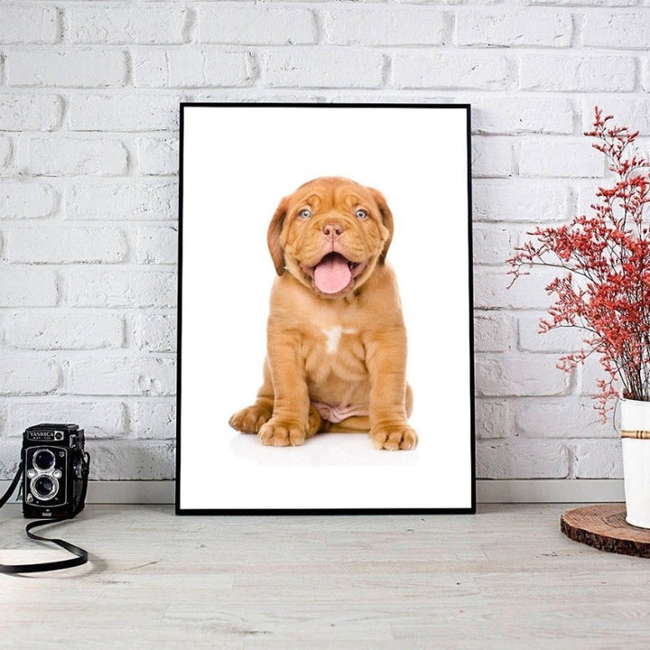 Liebes modernes Haustier Hond - Canvas Muurkunst Schilderij