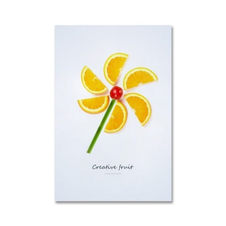 Dancing Cool Fruits - Canvas Muurkunst Schilderij
