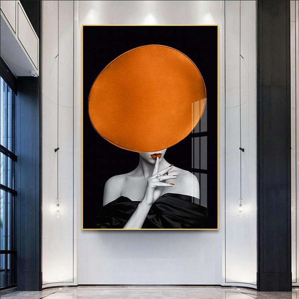 Mode Vrouw - Canvas Muurdecoratie Schilderij